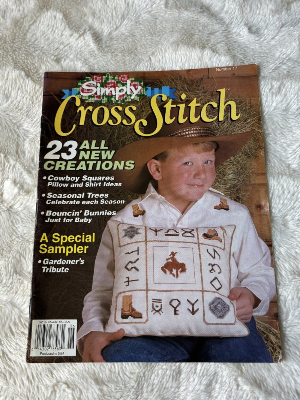 2/$35 Simply Cross Stitch Magazine #17 June 1994 Vintage 23 Designs Needlecrafts